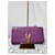 Sac pochette YVES SAINT LAURENT Ligne Y en cuir de veau Violet  - vue 14