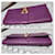 Sac pochette YVES SAINT LAURENT Ligne Y en cuir de veau Violet  - vue 4