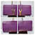 Sac pochette YVES SAINT LAURENT Ligne Y en cuir de veau Violet  - vue 7
