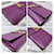Sac pochette YVES SAINT LAURENT Ligne Y en cuir de veau Violet  - vue 9
