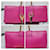 Sac pochette YVES SAINT LAURENT Ligne Y en cuir de veau Rose  - vue 7
