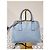 Borsa Promenade Tote Small in pelle Saffiano Lux PRADA Blu Blu chiaro - vista 3