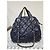 Borsa Bowling CHANEL Ultra Stitch in pelle blu navy - vista 3