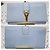 Borsa a pochette YVES SAINT LAURENT Ligne Y in pelle di vitello Blu - vista 5