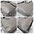 Prada Borsa Twin Tote in pelle Saffiano grigia Grigio - vista 13