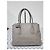 Prada Borsa Twin Tote in pelle Saffiano grigia Grigio - vista 3