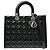 Christian Dior Lady Dior Patent Large Nero