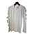 Autre Marque Lost & Found Ria Dunn weißer Baumwollpullover mit Cut-Outs