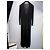 Autre Marque Abito maxi a maniche lunghe con scollo a V Nero - vista 4