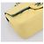 CHANEL Mini Matelassé 20 Bolso de Cadena de Hombro de Piel de Cordero Amarillo CC Auth 197490SV - vista 11