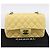 CHANEL Mini Matelassé 20 Bolso de Cadena de Hombro de Piel de Cordero Amarillo CC Auth 197490SV - vista 26