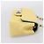 CHANEL Mini Matelassé 20 Bolso de Cadena de Hombro de Piel de Cordero Amarillo CC Auth 197490SV - vista 5