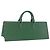 LOUIS VUITTON Bolsa Triangle Epi Verde M52094 LV Auth ep15656A