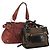 Chloé Borsa a Mano Chloe Canvas Leather Set da 2 Khaki Red Auth BA15069 Rosso Cachi