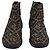 Botines FENDI Zucca Canvas Marrón Negro Auth BA15000A Castaño - vista 2