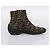Botines FENDI Zucca Canvas Marrón Negro Auth BA15000A Castaño - vista 4