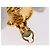 Orecchini CHANEL Mademoiselle Metallo Tono Oro CC Auth 198838 - vista 12
