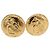 Orecchini CHANEL Mademoiselle Metallo Tono Oro CC Auth 198838 - vista 2
