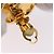Orecchini CHANEL Mademoiselle Metallo Tono Oro CC Auth 198838 - vista 7