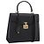 GUCCI Hand Bag Leather 2way Black Gold Tone Auth ep15699V