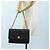 Céline Borsa a tracolla con catena CELINE in pelle nera e oro Auth BA14803V Nero - vista 28