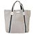 Borsa Tote GUCCI GG Canvas Sherry Line Silver 189669 Auth 196326 Argento - vista 2
