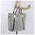 Borsa Tote GUCCI GG Canvas Sherry Line Silver 189669 Auth 196326 Argento - vista 21