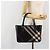 Borsa a mano BURBERRY Nova Check in lana nera argento Auth 198286A Nero - vista 22