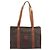 Céline Borsa Tote CELINE Macadam PVC Pelle Marrone Tono Oro Auth BA14994A - vista 13