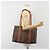 Céline Borsa Tote CELINE Macadam PVC Pelle Marrone Tono Oro Auth BA14994A - vista 24