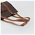 Céline Borsa Tote CELINE Macadam PVC Pelle Marrone Tono Oro Auth BA14994A - vista 7