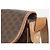 Céline Borsa a tracolla CELINE Macadam Canvas PVC Leather Brown Gold Auth 198697 Marrone D'oro - vista 10