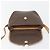 Céline Borsa a tracolla CELINE Macadam Canvas PVC Leather Brown Gold Auth 198697 Marrone D'oro - vista 19