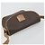 Céline Borsa a tracolla CELINE Macadam Canvas PVC Leather Brown Gold Auth 198697 Marrone D'oro - vista 6