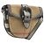 Borsa a tracolla BURBERRY Nova Check Canvas Beige Silver Auth BA14969 Argento