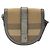 Borsa a tracolla BURBERRY Nova Check Canvas Beige Silver Auth BA14969 Argento - vista 2