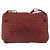 Borsa a tracolla BOTTEGA VENETA INTRECCIATO in pelle rossa e argento Auth 198341 Rosso - vista 13