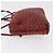 Borsa a tracolla BOTTEGA VENETA INTRECCIATO in pelle rossa e argento Auth 198341 Rosso - vista 4
