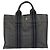 Hermès Borsa HERMES Fourre Tout PM Canvas Grigio Argento Auth 196919A Marrone - vista 2
