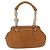 Borsa a mano Miu Miu in pelle marrone argento Auth 198523A - vista 13