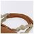 Borsa a mano Miu Miu in pelle marrone argento Auth 198523A - vista 9