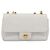 BALLY Borsa a tracolla con catena in pelle bianca tono oro Auth 196398 Bianco - vista 13