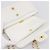 BALLY Borsa a tracolla con catena in pelle bianca tono oro Auth 196398 Bianco - vista 18
