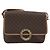 Céline Borsa a tracolla CELINE Macadam Canvas PVC Leather Brown Gold Auth 196617 Marrone D'oro - vista 13