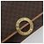 Céline Borsa a tracolla CELINE Macadam Canvas PVC Leather Brown Gold Auth 196617 Marrone D'oro - vista 17