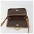 Céline Borsa a tracolla CELINE Macadam Canvas PVC Leather Brown Gold Auth 196617 Marrone D'oro - vista 18