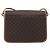 Céline Borsa a tracolla CELINE Macadam Canvas PVC Leather Brown Gold Auth 196617 Marrone D'oro - vista 2
