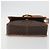 Céline Borsa a tracolla CELINE Macadam Canvas PVC Leather Brown Gold Auth 196617 Marrone D'oro - vista 5