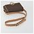 Céline Borsa a tracolla CELINE Macadam Canvas PVC Leather Brown Gold Auth 196617 Marrone D'oro - vista 7
