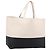 Céline CELINE Horizontal Cabas Large Tote Bag Leather White Black Auth 198621A Nero Bianco